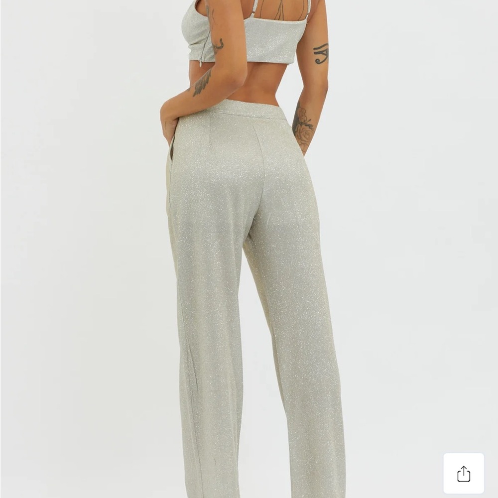 NWT Silver Pants Set - Picture 5 of 6